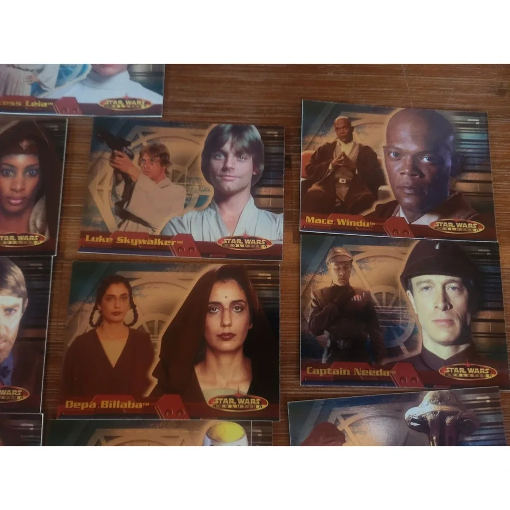 lot of 21 topps star wars evolution 2001 Leia Luke Skywalker Mace Windu Watto‎ - Picture 4 of 8
